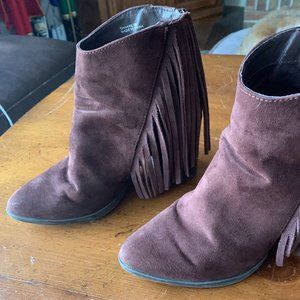 Ankle - Brown Fringe Boots Women's size 5